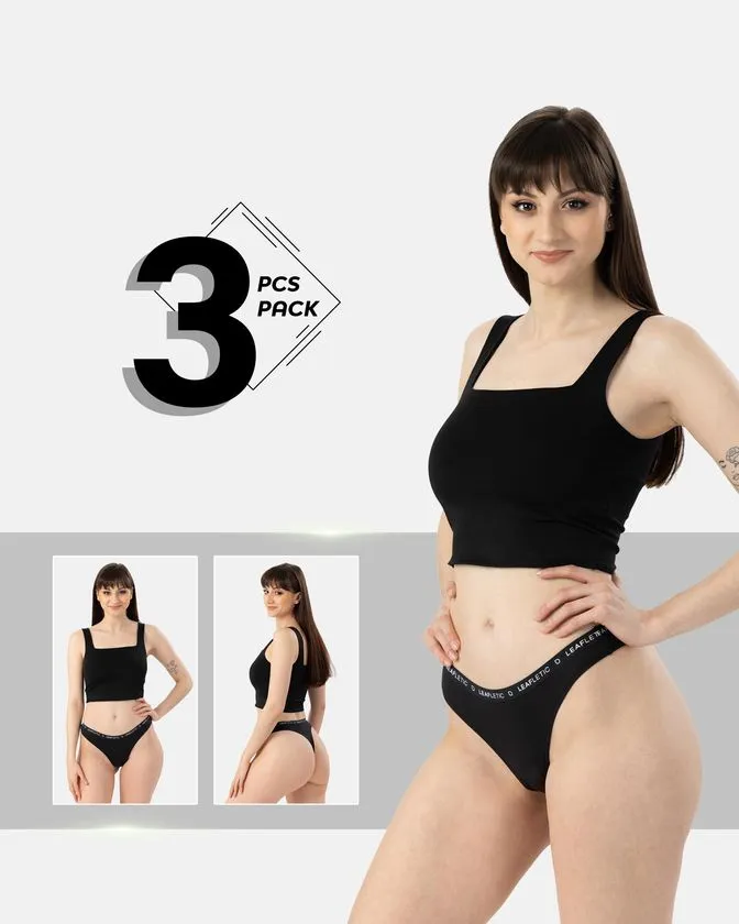 Brazilian gaćice od najlona i elastana – Pakiranje od 3