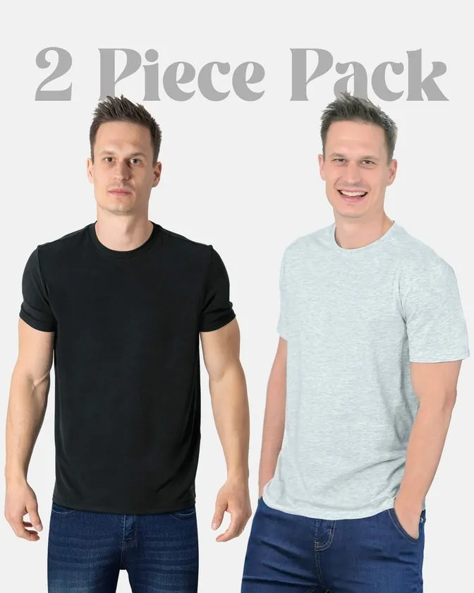 Muška majica s okruglim izrezom 2 komada