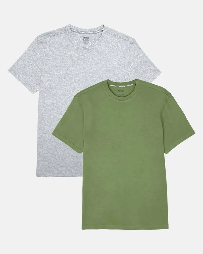 Majica s okruglim izrezom od mekane pamuka – Paket 2 kom.