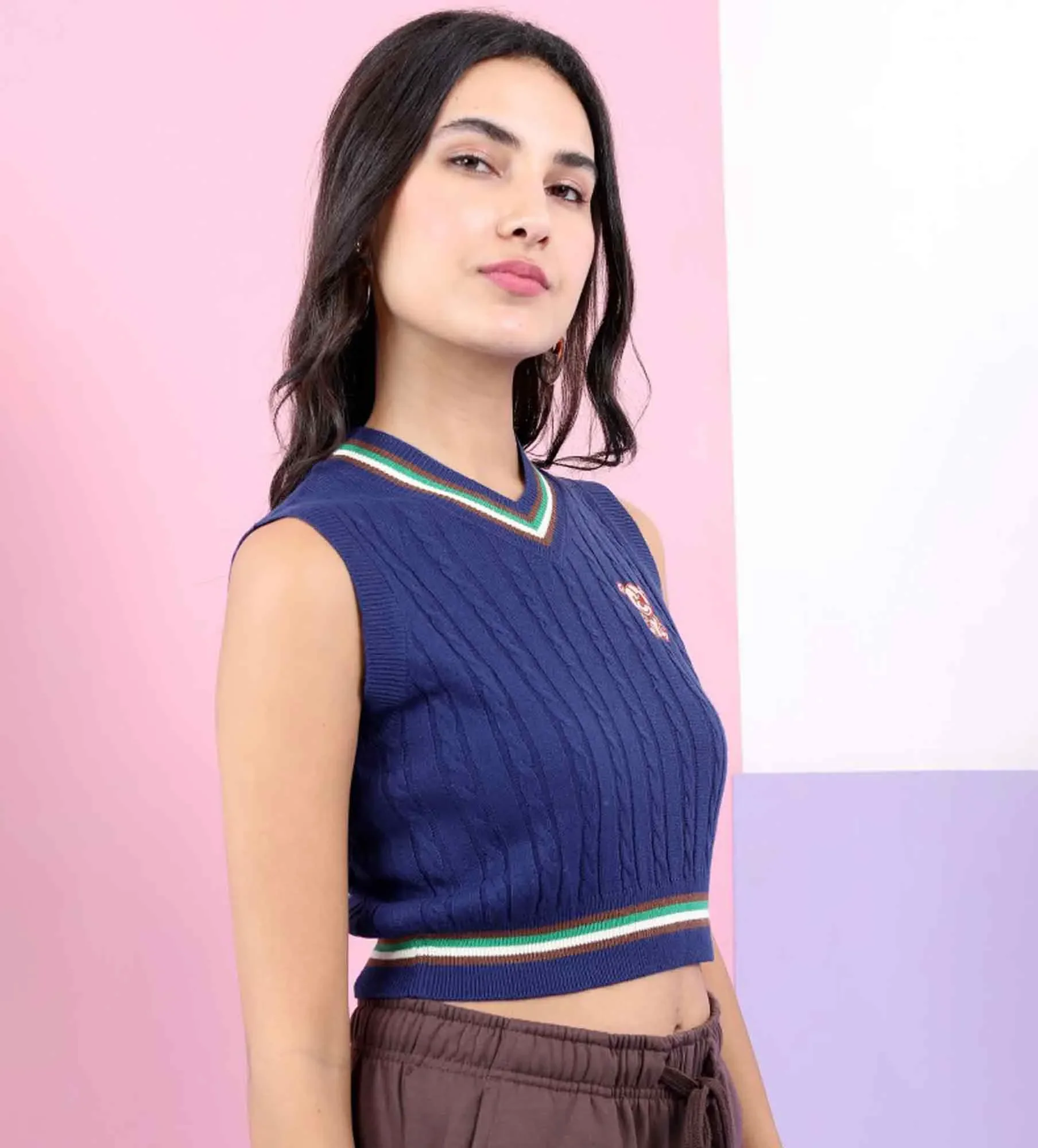 Women V Neck Sweater