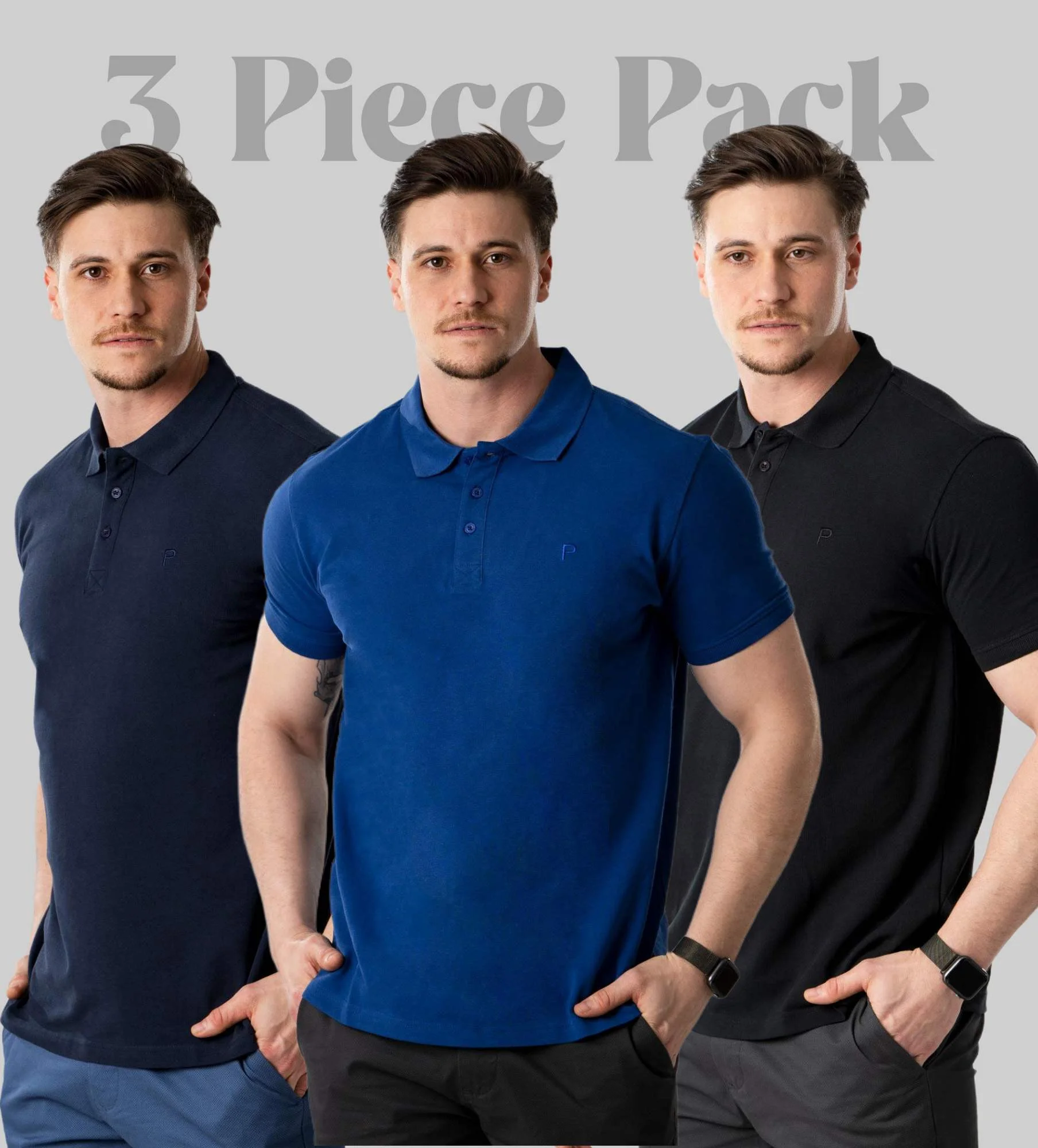 Muški polo majica  Pakiranje od 3