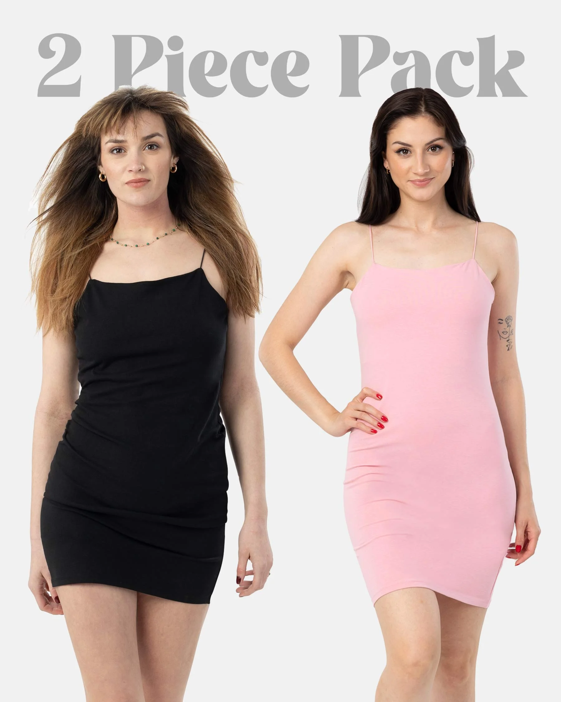 Ženske bez rukava haljina s tijelom - Pakiranje od 2